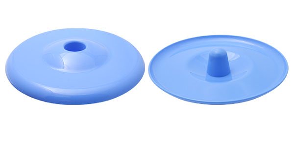 Fashion Portable Interesting Dog Use Round Blue Plastic Frisbee Toy