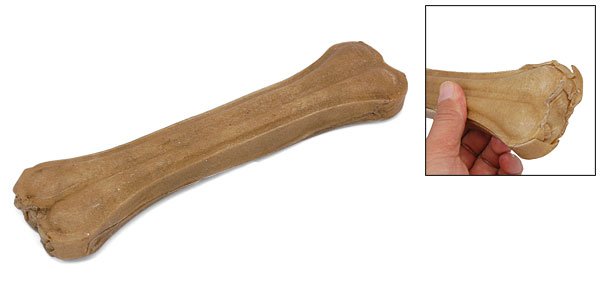 Pet Dog Toy 10.25" Simulated Cowhide Bone