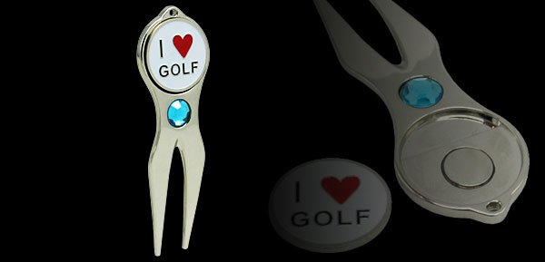 Stainless Steel Golf Divot Tool and Ball Marker