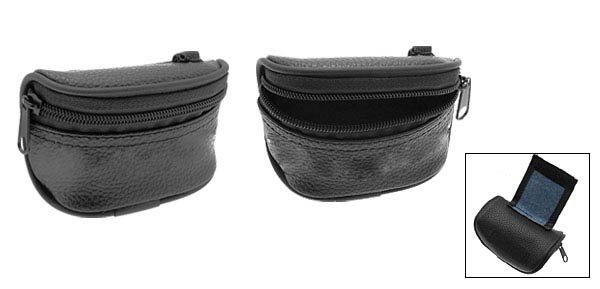 Golf Zipper Carrier Leather Case Carry 3 Balls Bag