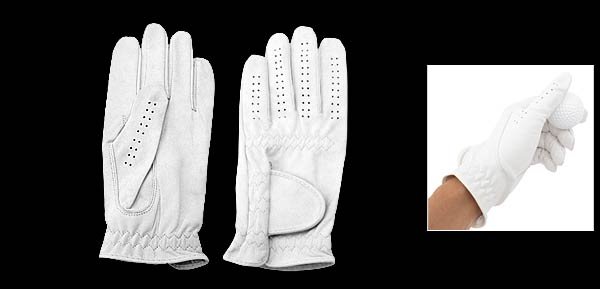 Mens Left Hand All Weather Golf Glove Size M (MSK-01) White