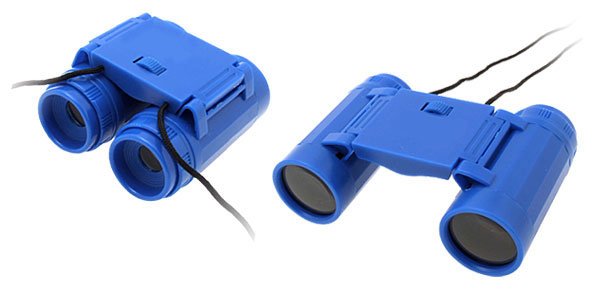 Min Pocket Portable 2.5 x 26 Binoculars w Black Strap