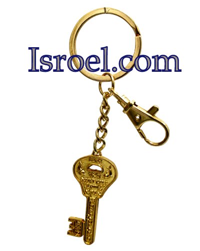 34869 - BS GOLDEN KEY HOLDER 5 CM, "KEY OF PARNAS'A"