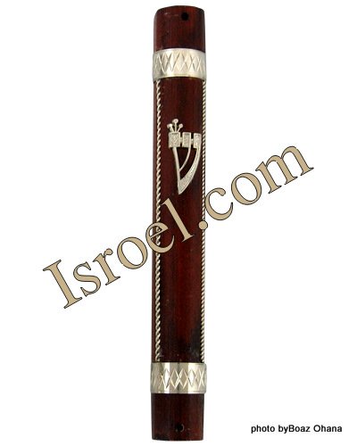 MEZUZAH MEZUZAH 27321-METAL STRIPE MEZUZAH DARK ,JUDAICA MEZUZA BY ISROEL.COM