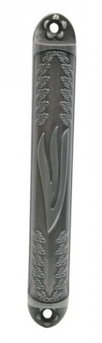 modern mezuzah chip mezuzah 28341-MEZUZAH 12CM "ORNAMENTS", JUDAICA MEZUZA BY ISROEL.COM