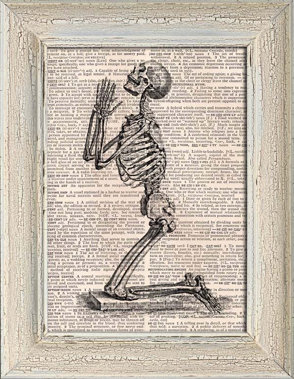 Art Print, Vintage ANATOMY, Dictionary Page Print 0136