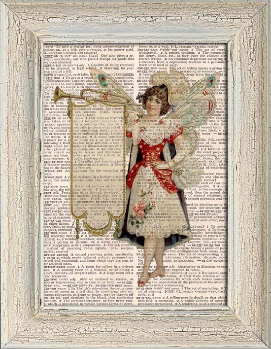 Art Print, Vintage, Dictionary Page Print 0104