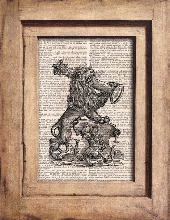 Vintage, Dictionary Page Print 0081