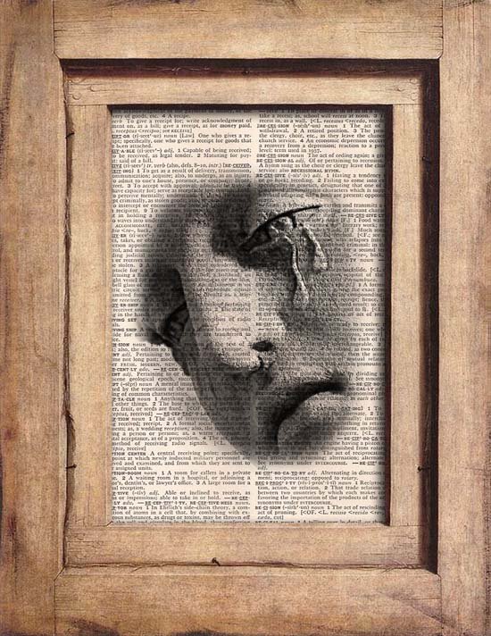 Vintage, Dictionary Page Print 0076
