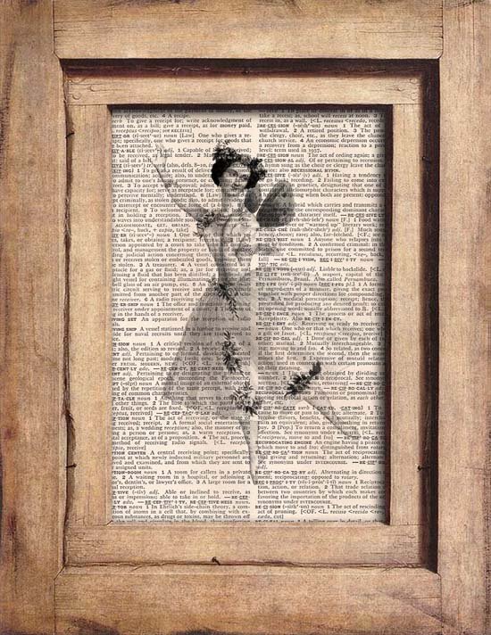 Vintage, Ballerina Dictionary Page Print 0069