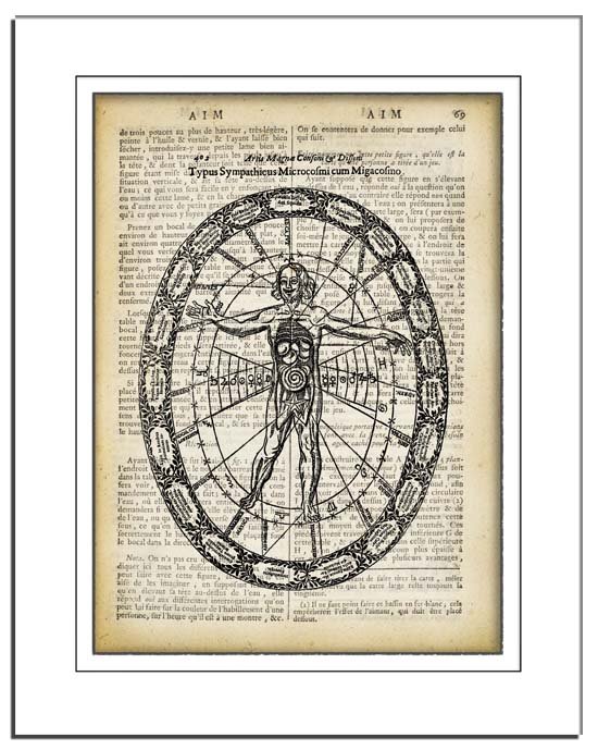 Art Print, Vintage, Chiromancy Dictionary Page Print 0025
