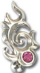 Reverse Tribal Surgical Stainless Belly / Navel Ring