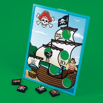 7 pc Pirate Bean Bag Toss Game Carnival Party Game New