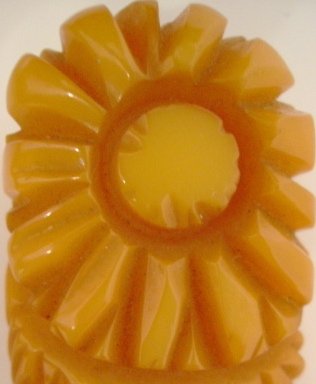 Vintage Bakelite Yellow Flower Clip