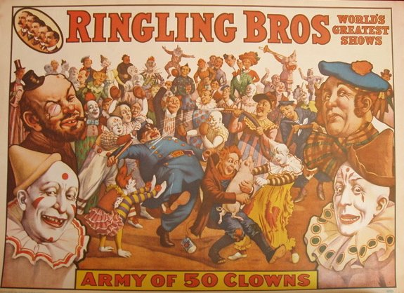 Vintage Circus Posters/ Prints 1961