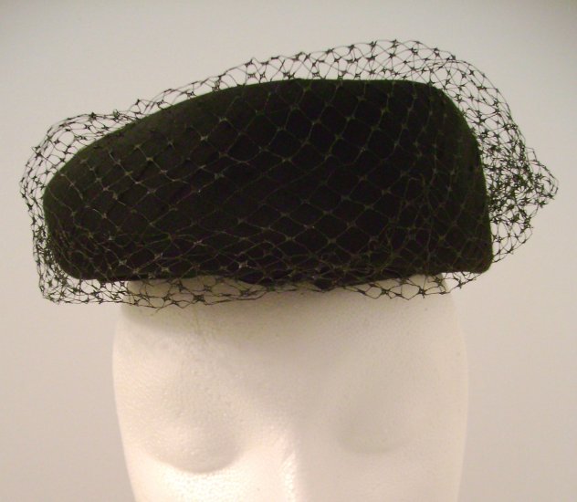 Vintage Hat Black Net