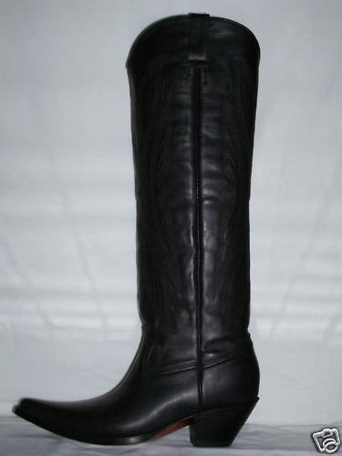 CUSTOM COWBOY BOOTS 22 INCHES GENUINE LEATHER