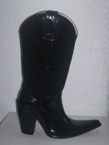 PATENT LEATHER COWBOY BOOTS 5" HEEL MEN SIZE 10.5 sale4