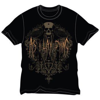 As I Lay Dying Crows Slim Fit T-Shirt Size XL