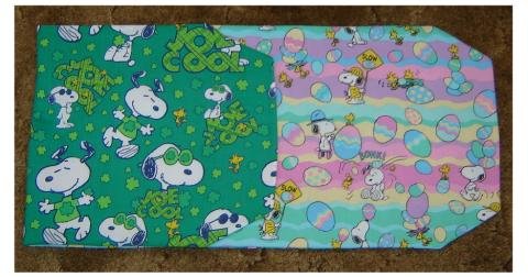 Table Runner" Snoopy Easter & St. Patrick's Reversible