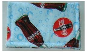CREDIT CARD HOLDER: Coca Cola Fabric