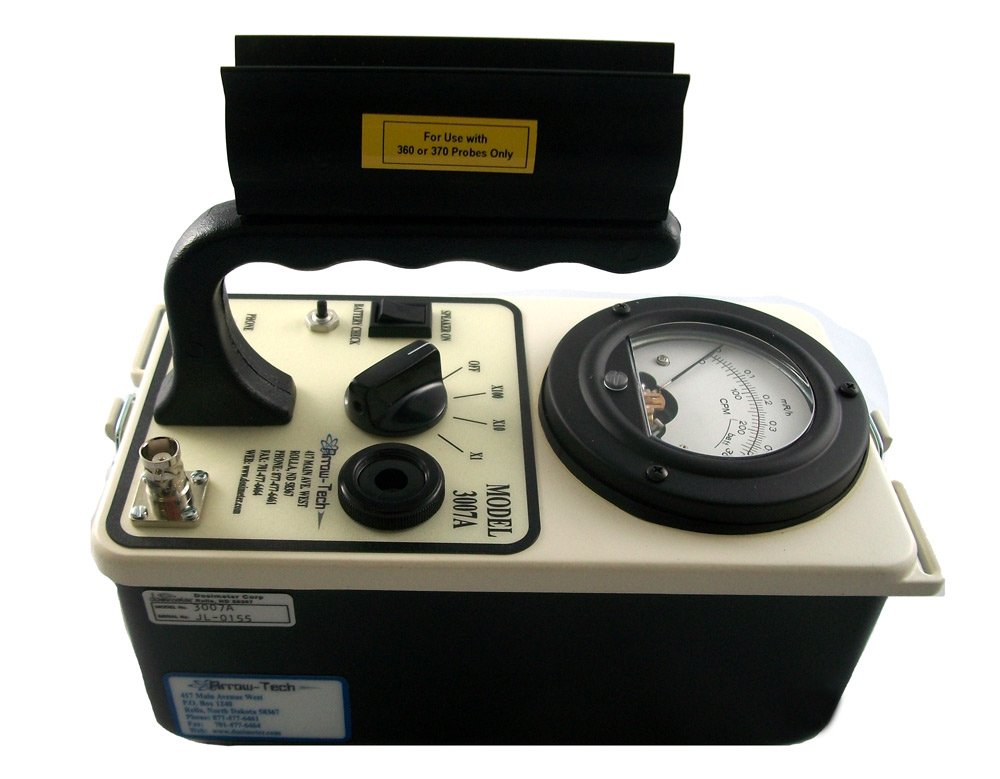 MODEL 3007A GM SURVEY METER -0-5 uSv/hr SCALE & 0-5 CPS SCALE- WITHOUT PROBE..