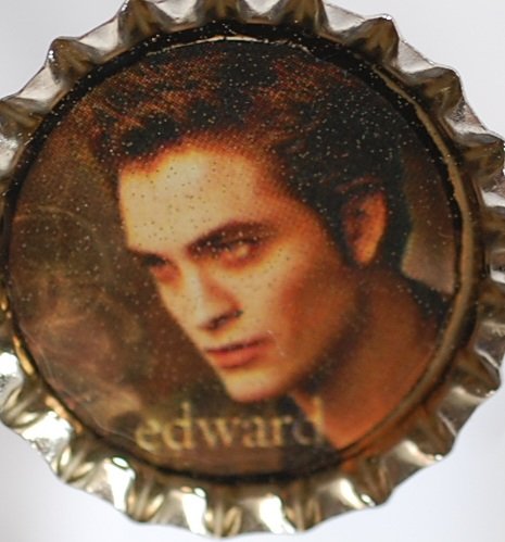Edward Twilight character bottle cap