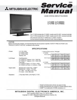 Mitsubishi tv manual wd 60737