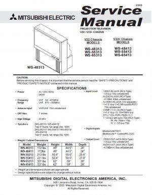 Mitsubishi Ws-65908 Manual