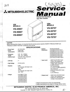 Toshiba 50H82 Service Manual Free
