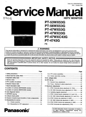 Panasonic Tv Repair Manual