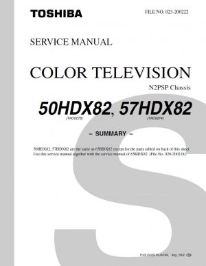 toshiba service repair manual