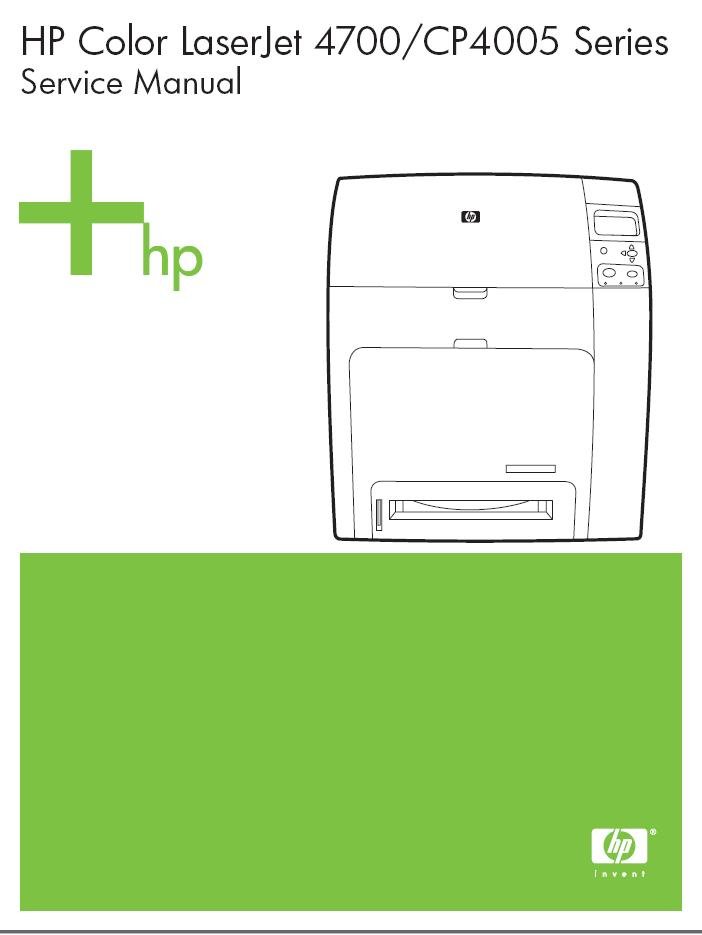 HP LASERJET 4700 CP4005 REPAIR SERVICE REPAIR MANUAL
