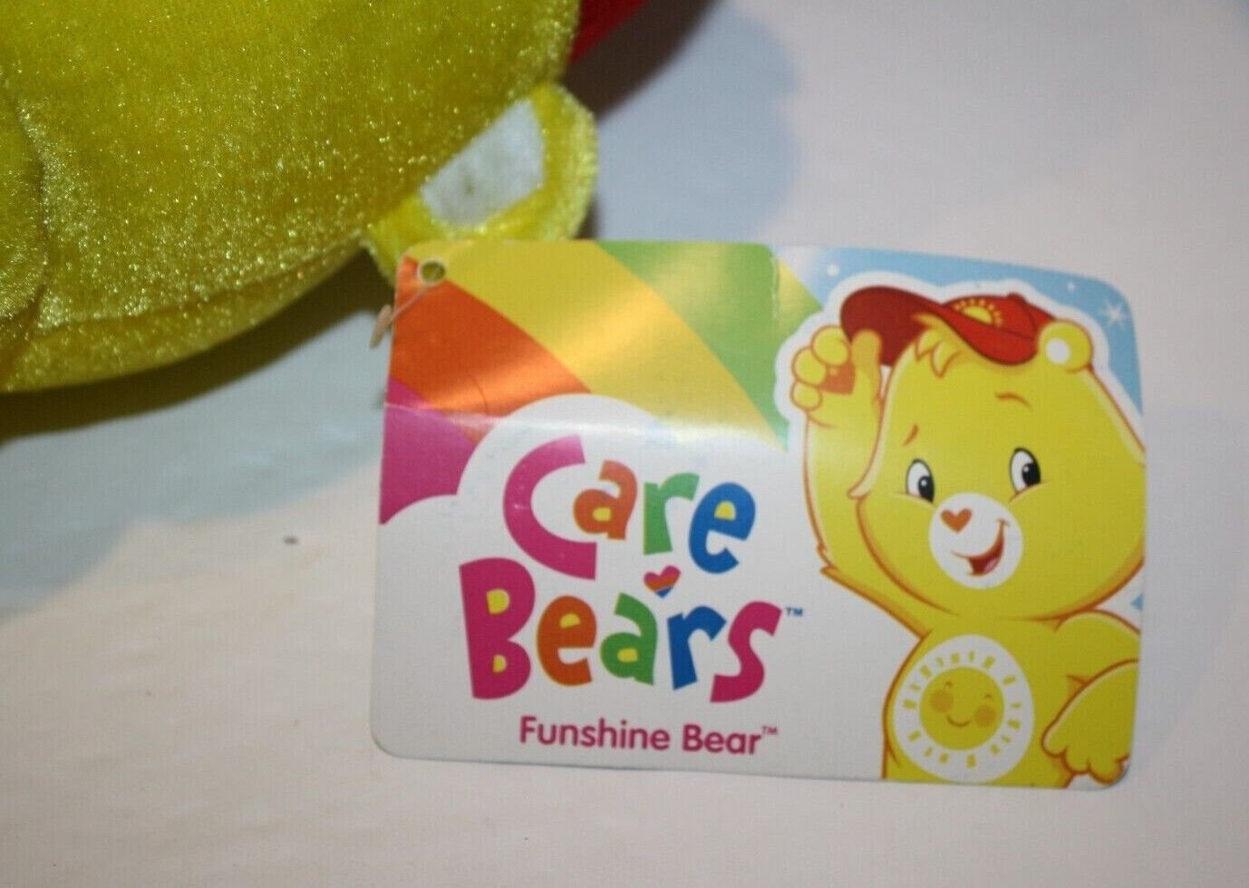 Care Bear Funshine Thin Yellow Plush Sunshine Cap Sun Stuffed Soft