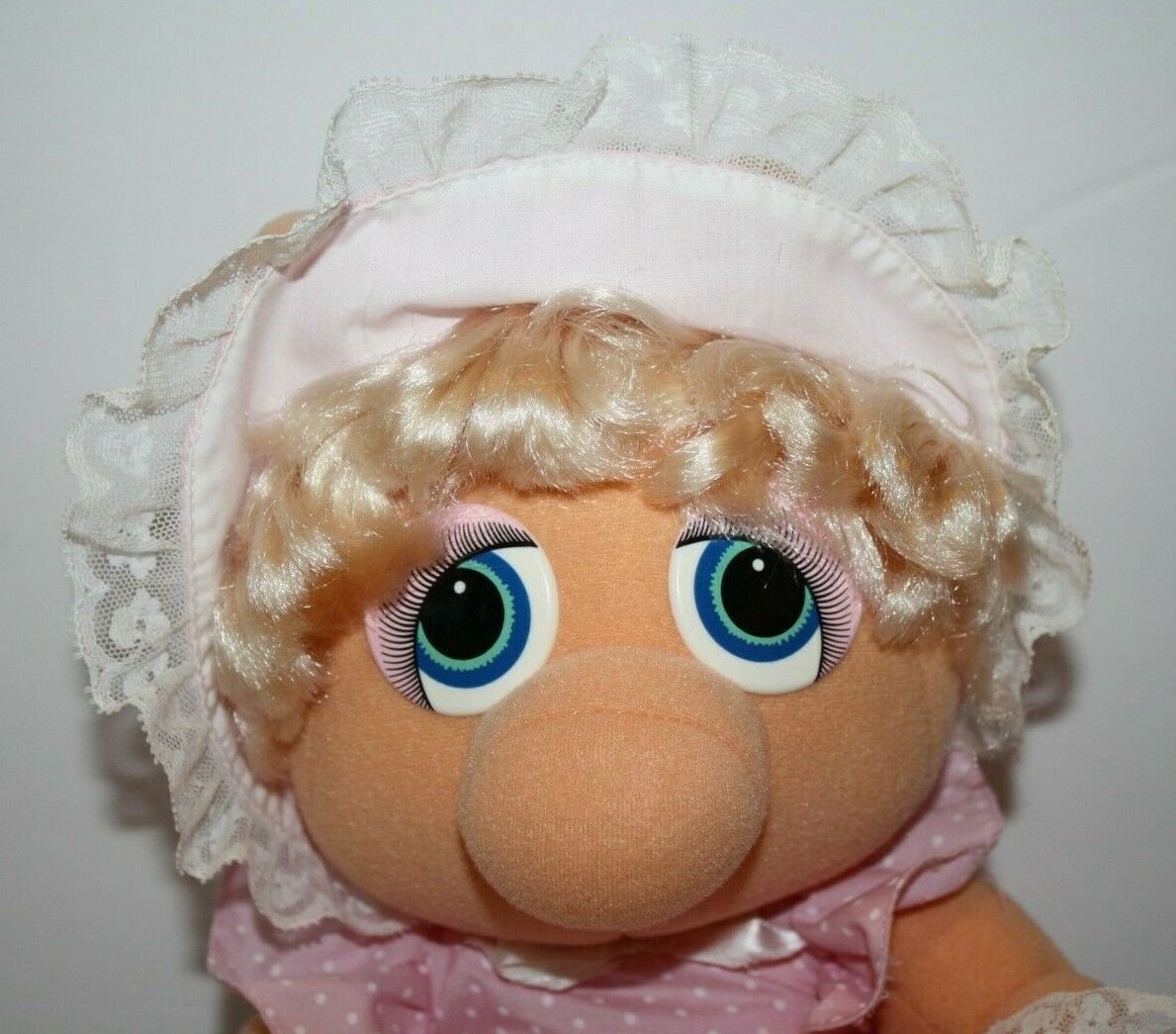 Muppet Babies Miss Piggy Plush Henson Hasbro Softies Soft Toy Stuffed