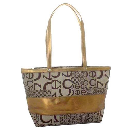 Metallic Bronze Shopper (Brown)