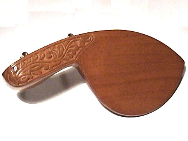 43111 Carved Boxwood Heart G/U Violin Chinrest