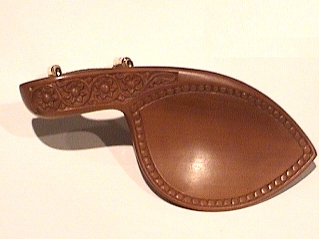 43118 Carved Boxwood Flowervine Violin Chinrest