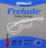 86033 D'Addario Violin Prelude 3/4 Medium, J810-M