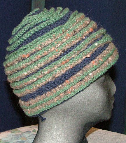 Brown crochet hat