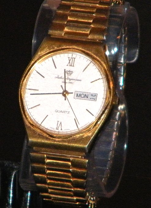 Vintage Men's Jules Jurgensen Swiss Quartz Date Watch