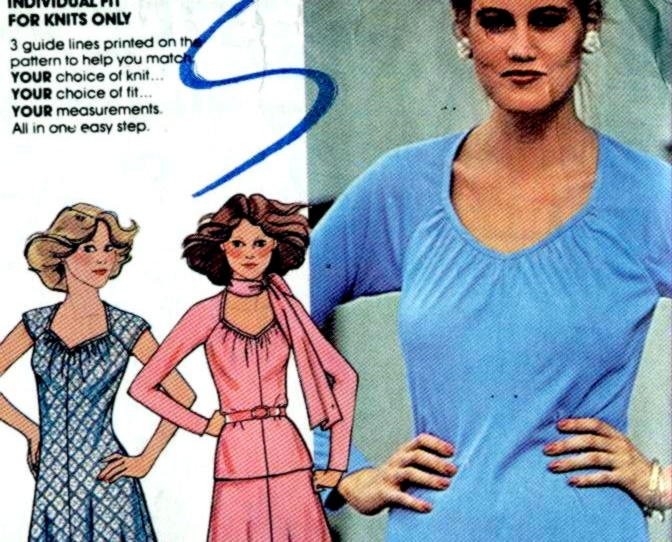 70s vintage Dress sewing pattern busr 32-1/2 McCAlls 5923