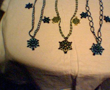 Handcrafted Turtle necklaces and earrings