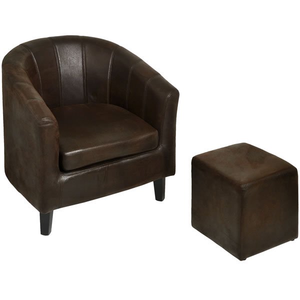 MILANO TUB CHAIR AND FOOT REST
