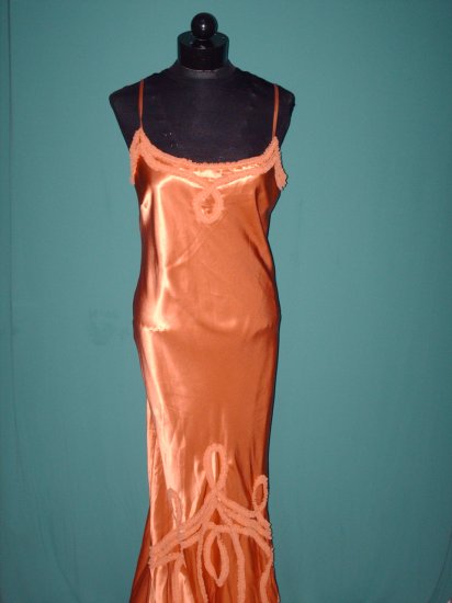 Fomal Copper Gown with Lace