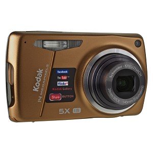 Kodak EasyShare M575 14MP 5x Optical/5x Digital Zoom HD Camera (Brown)