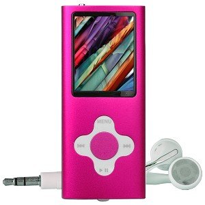 4GB USB 2.0 MP3 Digital Music/Video FM Player & Voice Recorder w/2" LCD & Camera (Pink)