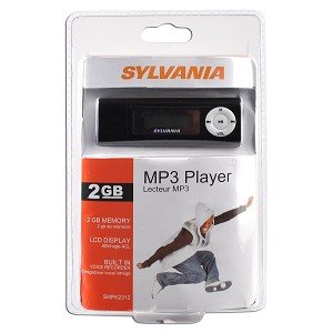 Sylvania SMPK2312 2GB USB 2.0 MP3 Digital Music Player & Voice Recorder w/1.1"