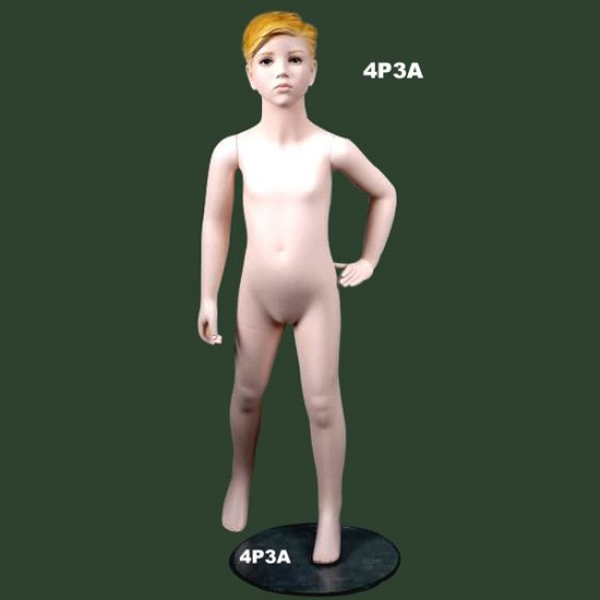 Age 4 Boy with sculpture Head