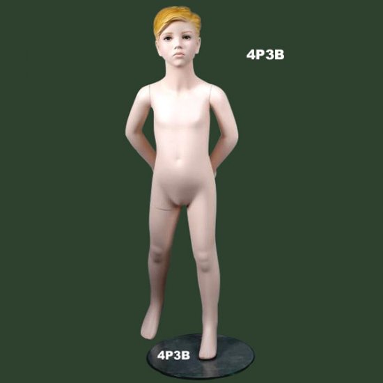 Age 4 Boy with sculpture Head